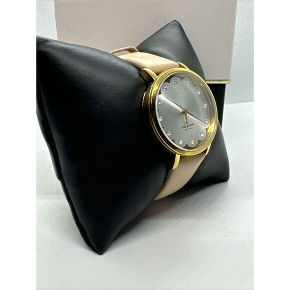 Kate Spade New York Metro 0586 Women\'s Beige Leather Strap Analog Watch JNA115 main image 9